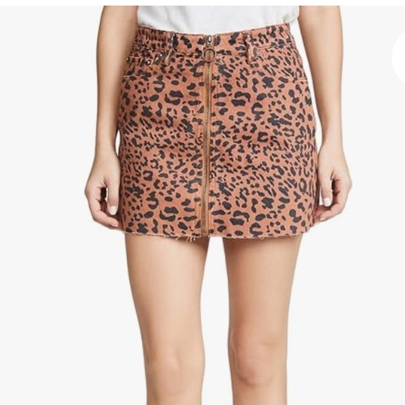 Free People Women's Zip It Up Printed Miniskirt, Pineapple Combo - Picture 3 of 8